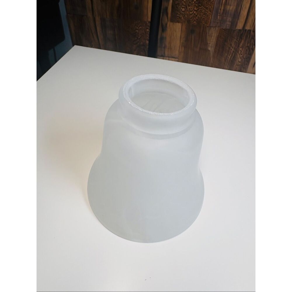 Vintage  Frosted Clear Glass Lamp Shade fairy lamp top
